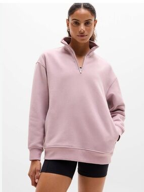 Athleta Forever Fleece 1/4 Zip Sweatshirt